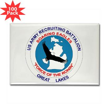 GLRB - M01 - 01 - DUI - Great lakes Recruiting Bn - Rectangle Magnet (100 pack)