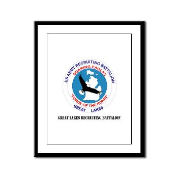 GLRB - M01 - 02 - DUI - Great lakes Recruiting Bn with text - Framed Panel Print - Click Image to Close