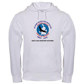 GLRB - A01 - 03 - DUI - Great lakes Recruiting Bn with text - Hooded Sweatshirt - Click Image to Close