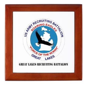 GLRB - M01 - 03 - DUI - Great lakes Recruiting Bn with text - Keepsake Box