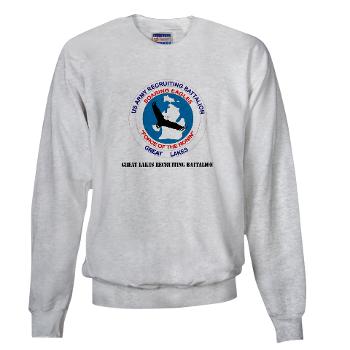 GLRB - A01 - 03 - DUI - Great lakes Recruiting Bn with text - Sweatshirt - Click Image to Close