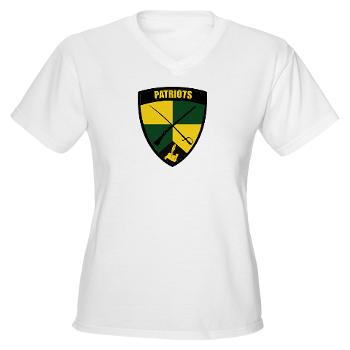 GMU - A01 - 04 - SSI - ROTC - George Mason University - Women's V-Neck T-Shirt