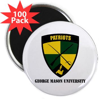 GMU - M01 - 01 - SSI - ROTC - George Mason University with Text - 2.25" Magnet (100 pack) - Click Image to Close