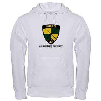 GMU - A01 - 03 - SSI - ROTC - George Mason University with Text - Hooded Sweatshirt