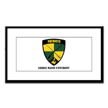 GMU - M01 - 02 - SSI - ROTC - George Mason University with Text - Small Framed Print