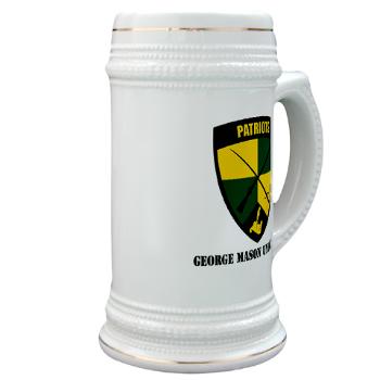 GMU - M01 - 03 - SSI - ROTC - George Mason University with Text - Stein - Click Image to Close