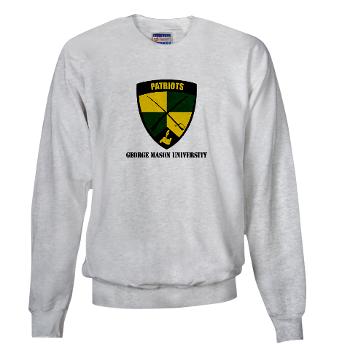 GMU - A01 - 03 - SSI - ROTC - George Mason University with Text - Sweatshirt - Click Image to Close