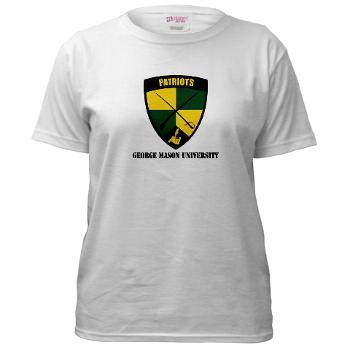 GMU - A01 - 04 - SSI - ROTC - George Mason University with Text - Women's T-Shirt - Click Image to Close