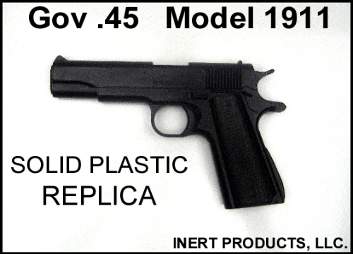 Inert, Gov .45 Model 1911 - Solid Dummy Replica