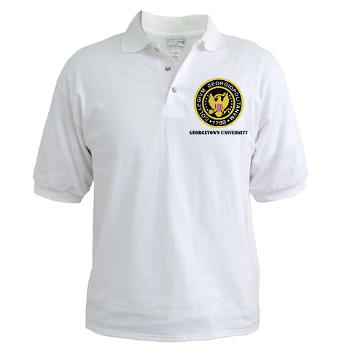 GU - A01 - 04 - SSI - ROTC - Georgetown University with Text - Golf Shirt