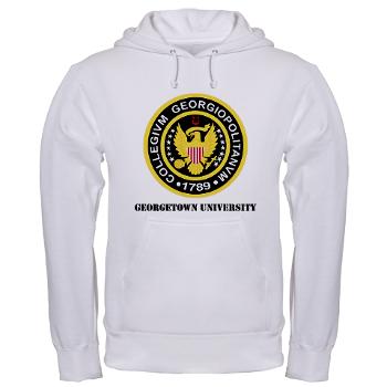 GU - A01 - 03 - SSI - ROTC - Georgetown University with Text - Hooded Sweatshirt