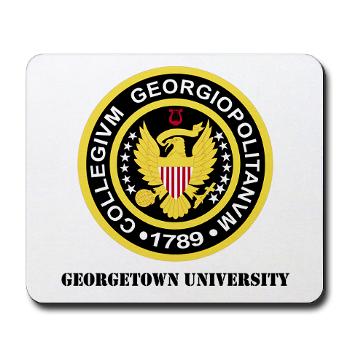 GU - M01 - 03 - SSI - ROTC - Georgetown University with Text - Mousepad