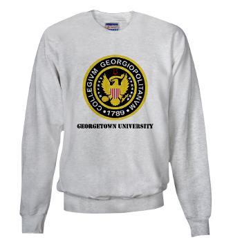 GU - A01 - 03 - SSI - ROTC - Georgetown University with Text - Sweatshirt