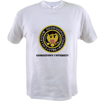 GU - A01 - 04 - SSI - ROTC - Georgetown University with Text - Value T-shirt