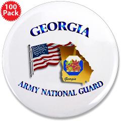 GeorgiaARNG - M01 - 01 - DUI - Georgia Army National Guard - 3.5" Button (100 pack) - Click Image to Close