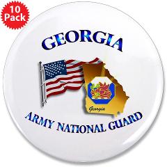 GeorgiaARNG - M01 - 01 - DUI - Georgia Army National Guard - 3.5" Button (10 pack)