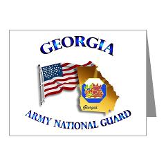 GeorgiaARNG - M01 - 02 - DUI - Georgia Army National Guard - Note Cards (Pk of 20)