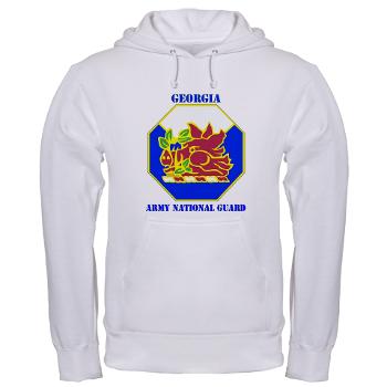GeorgiaARNG - A01 - 03 - DUI - Georgia Army National Guard with text - Hooded Sweatshirt - Click Image to Close