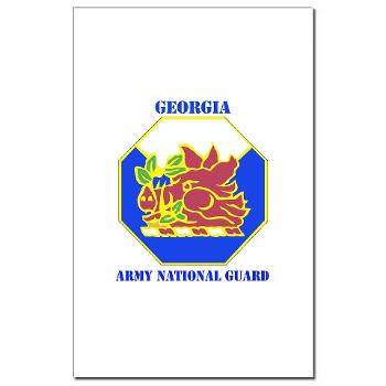GeorgiaARNG - M01 - 02 - DUI - Georgia Army National Guard with text - Mini Poster Print