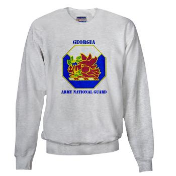 GeorgiaARNG - A01 - 03 - DUI - Georgia Army National Guard with text - Sweatshirt - Click Image to Close