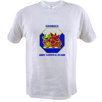 GeorgiaARNG - A01 - 04 - DUI - Georgia Army National Guard with text - Value T-shirt