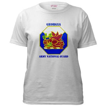 GeorgiaARNG - A01 - 04 - DUI - Georgia Army National Guard with text - Women's T-Shirt - Click Image to Close