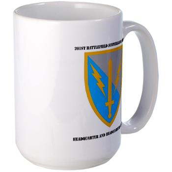HHC - A01 - 03 - DUI - Headquarter and Headquarters Coy with Text - Large Mug