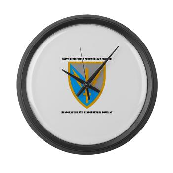 HHC - A01 - 03 - DUI - Headquarter and Headquarters Coy with Text - Large Wall Clock