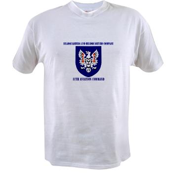 HHC11AC - A01 - 04 - HHC, 11th Aviation with Text Command - Value T-shirt