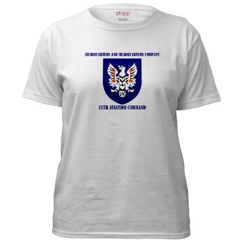 HHC11AC - A01 - 04 - HHC, 11th Aviation with Text Command - Women's T-Shirt - Click Image to Close