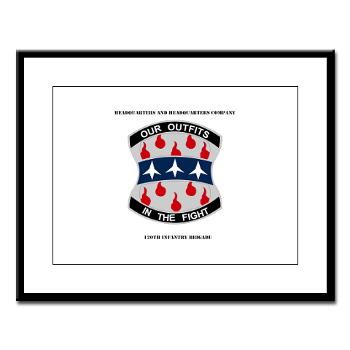 HHC120IB - M01 - 02 - HHC - 120th Infantry Brigade with Text - Large Framed Print