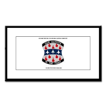 HHC120IB - M01 - 02 - HHC - 120th Infantry Brigade with Text - Small Framed Print
