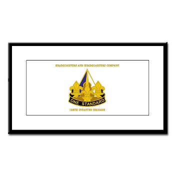 HHC158IB - M01 - 02 - HHC - 158th Infantry Brigade with Text - Small Framed Print - Click Image to Close