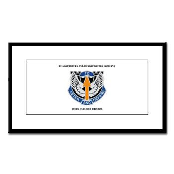 HHC166AB - M01 - 02 - HHC - 166th Aviation Brigade with Text - Small Framed Print