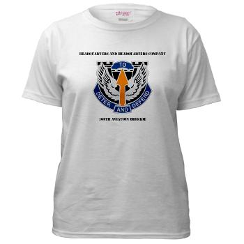 HHC166AB - A01 - 04 - HHC - 166th Aviation Brigade with Text - Women's T-Shirt