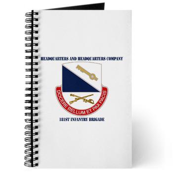 HHC181IB - M01 - 02 - DUI - HHC - 181 Infantry Bde with Text Journal