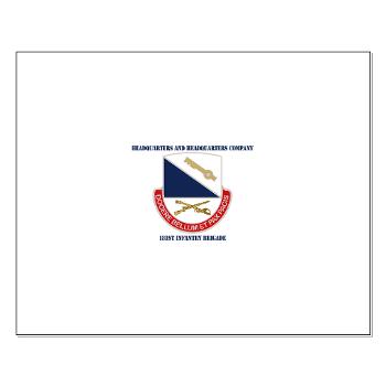 HHC181IB - M01 - 02 - DUI - HHC - 181 Infantry Bde with Text Small Poster