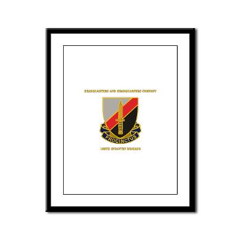 HHC188IB - M01 - 02 - HHC - 188th Infantry Brigade with Text - Framed Panel Print