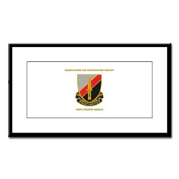 HHC188IB - M01 - 02 - HHC - 188th Infantry Brigade with Text - Small Framed Print