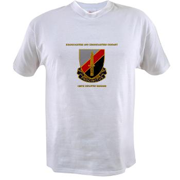 HHC188IB - A01 - 04 - HHC - 188th Infantry Brigade with Text - Value T-Shirt