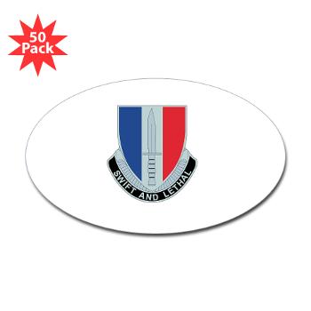 HHC189IB - M01 - 01 - Headquarters and Headquarters Company - 189th Infantry Brigade - Sticker (Oval 50 pk)