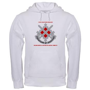 HHC18EB - A01 - 03 - HHC - 18th Engineer Brigade with Text Hooded Sweatshirt - Click Image to Close