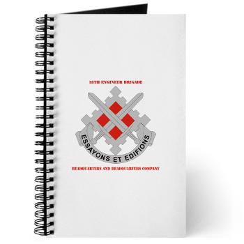 HHC18EB - M01 - 02 - HHC - 18th Engineer Brigade with Text Journal - Click Image to Close