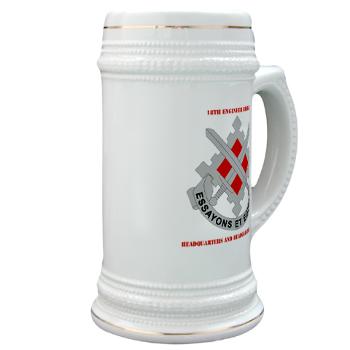 HHC18EB - M01 - 03 - HHC - 18th Engineer Brigade with Text Stein - Click Image to Close