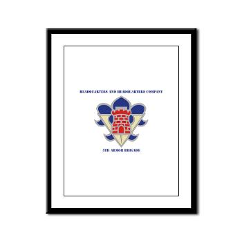 HHC5AB - M01 - 02 - HHC - 5th Armor Brigade with Text - Framed Panel Print - Click Image to Close