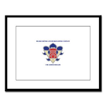 HHC5AB - M01 - 02 - HHC - 5th Armor Brigade with Text - Large Framed Print