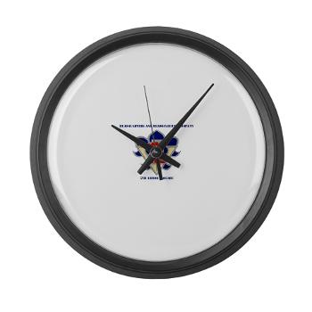 HHC5AB - M01 - 03 - HHC - 5th Armor Brigade with Text - Large Wall Clock