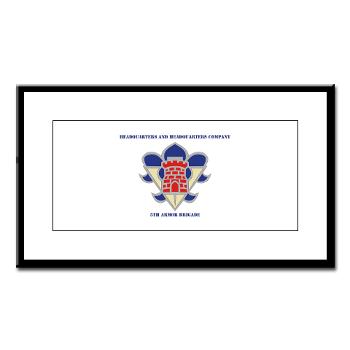 HHC5AB - M01 - 02 - HHC - 5th Armor Brigade with Text - Small Framed Print - Click Image to Close