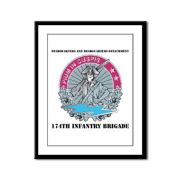 HHD - M01 - 02 - Headquarters and Headquarters Detachment with Text - Framed Panel Print - Click Image to Close