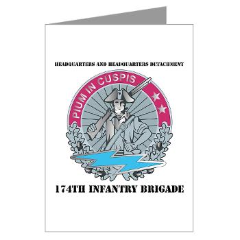 HHD - M01 - 02 - Headquarters and Headquarters Detachment with Text - Greeting Cards (Pk of 20)